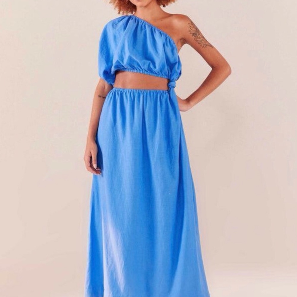 NWT Farm Rio Cold Shoulder Cut Out Maxi Dress XL
